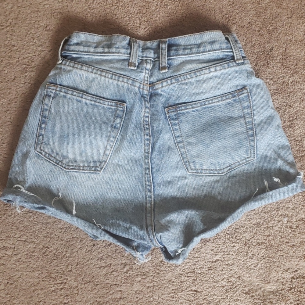 High Waisted Denim Shorts